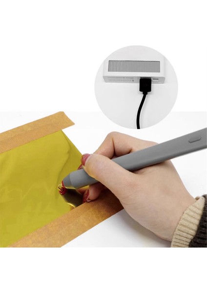 Damgalama Kalemi Sıcak Isıtmalı Folyo Kalem Seti USB Isıtmalı Folyo Kalem Scrapbooking Araç Kitleri Sıcak Folyo Rulo Çizim Kalemi (Yurt Dışından) modelleri