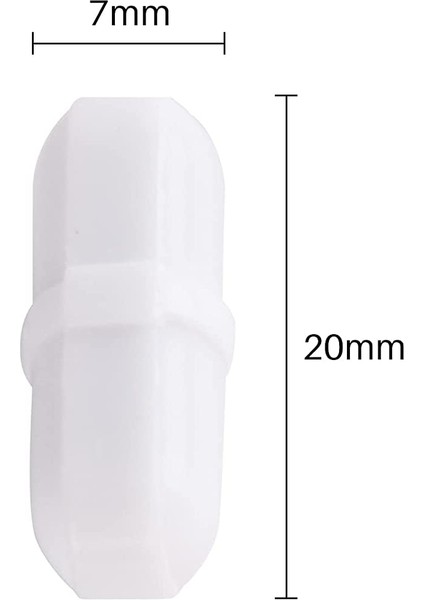 10 Adet 20MM/0.8 Inç Manyetik Karıştırıcı Mikser Karıştırma Çubuğu Laboratuvar Çubuğu Karıştırma Plakası Çubuğu (Yurt Dışından)