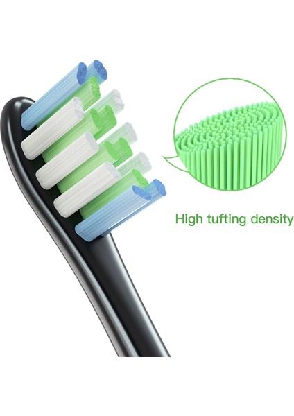 Oclean x Pro/ Z1/ F1/ One/ Air 2 /se Yumuşak Dupont Derin Temizleme Nozulları Için 12 Adet Yedek Fırça Başlığı, E (Yurt Dışından)
