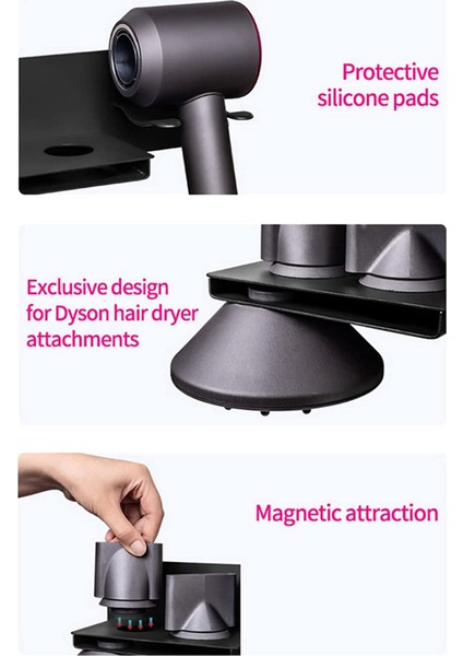 Saç Kurutma Makinesi Tutucu Duvara Monte Banyo Saç Kurutma Makinesi Tutucu Dyson Supersonic Saç Kurutma Makinesi Için Depolama Rafı (Yurt Dışından) fiyatları