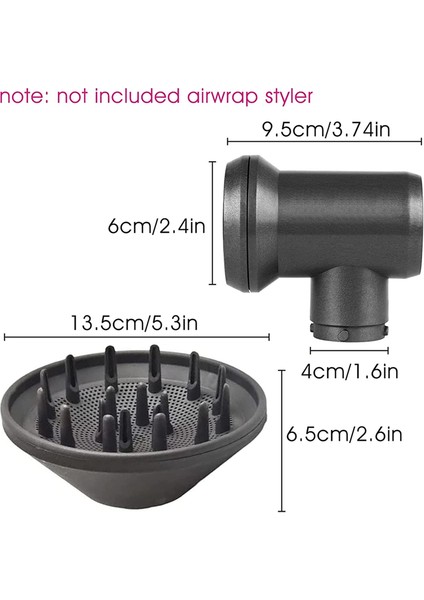 Dyson Airwrap Aparatları Için Difüzör+Adaptör+Profesyonel Konsantratör Bukle Makinesini Saç Kurutma Makinesine Dönüştürmek Için (Yurt Dışından)