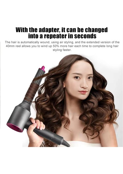 Dyson Airwrap Supersonic Saç Kurutma Makinesi Için 40MM Bukle Şekillendirici Ataşmanı Otomatik Bukle Namluları Bukle Saç Şekillendirici Aracı A (Yurt Dışından) fiyatları