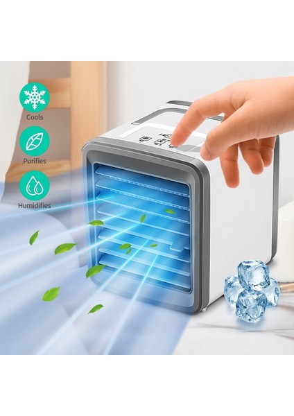 Klima Hava Soğutucu Mini Fan Taşınabilir Klima Oda Ev Hava Soğutma Masaüstü USB Klima Fanı A (Yurt Dışından)