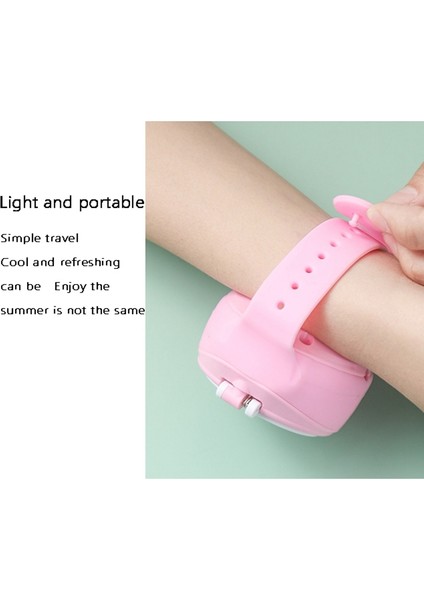 Taşınabilir Mini Mekanik Saat Fanı Elde Taşınabilir Ultra Sessiz Üçüncü Vites Hızlı Hava Soğutucu USB Katlanır Cep Fanı Pembe (Yurt Dışından) fırsatları