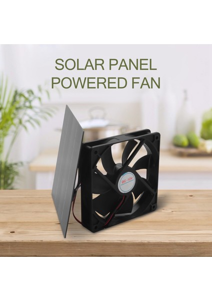 20W Güneş Enerjili Egzoz Fanı Hava Çıkarıcı 6 Inç Mini Vantilatör Güneş Paneli ile Çalışan Fan Köpek Tavuk Evi Sera Rv Için (Yurt Dışından)