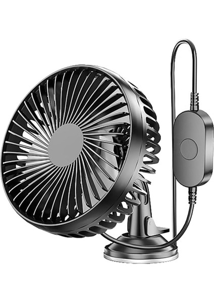 Vakumlu Araba Fanı Taşınabilir USB Fan 12V/24V Evrensel Yüksek Rüzgar Sessiz Döndürülebilir Küçük Gürültü Soğutma Fanı Ev Araba Için (Yurt Dışından)