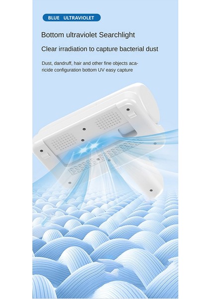 Yatak Için Akar Temizleme Fırçası USB Elektrikli Süpürge Sterilizasyon Dezenfeksiyon Makinesi Güvenli Ev Temizleme Kablosuz Robot (Yurt Dışından)