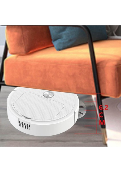 Akıllı Süpürme Robotu Ev Mini Süpürgesi Süpürme ve Vakumlama Kablosuz Elektrikli Süpürge Ev Kullanımı Için Süpürme Robotları, A (Yurt Dışından)