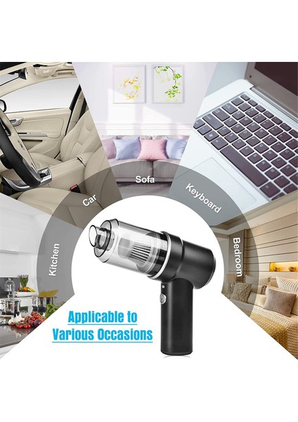 El Tipi Araba Süpürgesi 120W Güçlü Emiş Küçük Araba Süpürgesi El Süpürgesi Mini Toz (Yurt Dışından) fırsatları