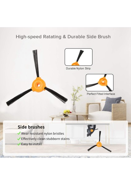 Ecovacs Deebot N79 N79S Conga Excellence 990 Elektrikli Süpürge Için Filtre Yan Fırça Yedeği (Yurt Dışından)