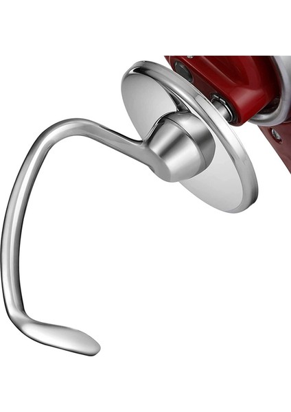 Kitchenaid 4.5-5 Quart Eğimli Kafa Stand Mikseri Için Paslanmaz Çelik Hamur Kancası Ataşmanı, Yedek Parçalar Ekmek Kancaları (Yurt Dışından)