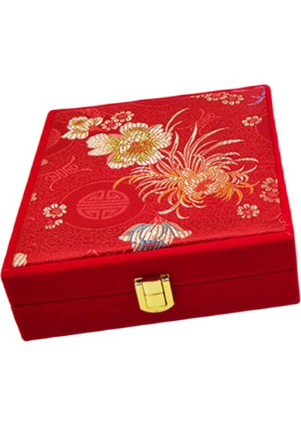 Kırmızı Velvet Takı Kutusu Kolye Kolye Küpe Yıldönümü Günü Büyük (Yurt Dışından) indirimleri