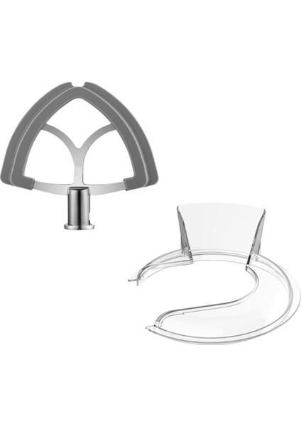 Kitchenaid 4.5-5qt Mikser Kabı Için Döküm Kalkanı Flex Kenarlı Çırpıcı Kürek Kitchenaid Stand Mikser Ekleri Için (Yurt Dışından)