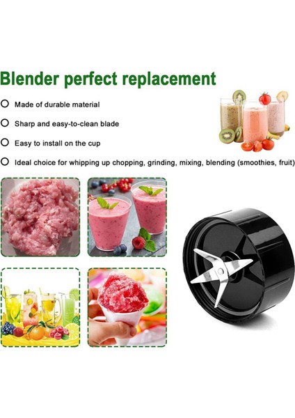 Magic-Bullet (250W, MB1001 Serisi) Bıçak Için Uyumlu Cross Blade Yedek Parçası Paslanmaz Çelik Cross Blade Yedek Parçası (Yurt Dışından)