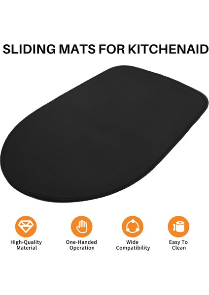 Kitchenaid Stand Mikseri Için Mikser Taşıyıcı Kayar Matlar 2 Kablo Düzenleyicili Kitchenaid Için Kayar Mat Pedi 4.5-5 Qt (Yurt Dışından)