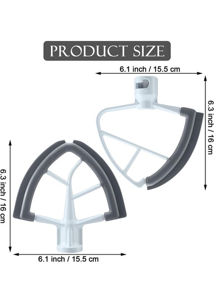 Flex Edge Çırpıcı Seti Stand Mikser Aksesuarı Kitchenaid Için 4.5-5qt Kase Kaldırma Stand Mikser Ataşmanı Için Mikser Çırpıcı (Yurt Dışından) modelleri