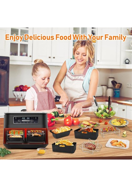 Hava Fritözü Aksesuarları, Ninja Hava Fritözü AF300UK AF400UK/TOWER T17088/SALTER/DEVOLOGY Için, Silikon Hava Fritözü Astarı (Yurt Dışından) modelleri
