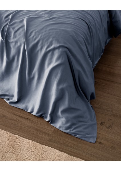Ciel King Size %100 Pamuk Saten Nevresim - Koyu Mavi fiyatları