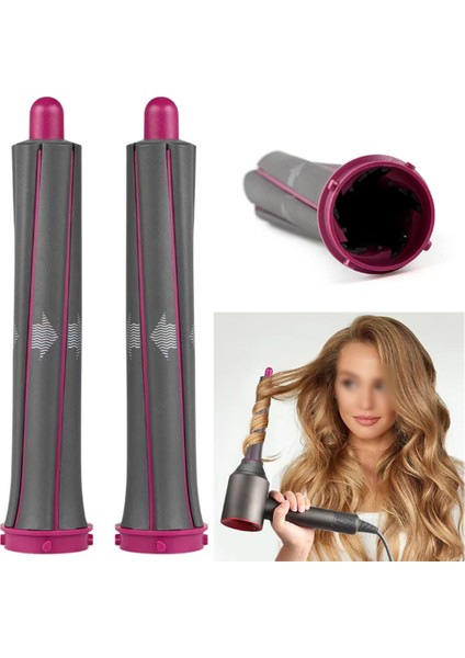 Saç Kurutma Makinesi Uzun Namlulu Ek Parçası Dyson Airwrap Uzun Kıvırma Namlulu Saç Kurutma Makinesi Hava Şekillendirici Alet 2 Adet (Yurt Dışından)