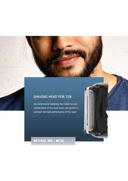 Braun 32B Serisi 301S 310S 320S 330S Kesici Yedek Kafası Için Yedek Tıraş Başlığı (Yurt Dışından)