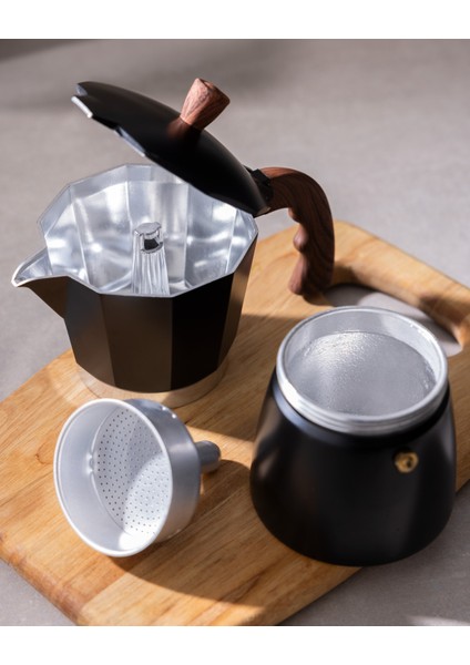 Laurina Moka Pot - Siyah - 300 ml fırsatları