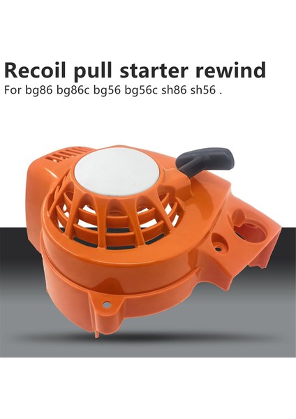 Adet Geri Tepmeli Çekme Marşı 4241-080-2106 Stihl BG86 BG86C BG56 BG56C SH86 SH56 El Tipi Yaprak Üfleyici Için (Yurt Dışından)