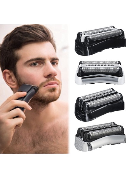 2 Adet 21B/32B Tıraş Makinesi Yedek Başlığı Bıçak Ağı Membranı Braun Series 3 Elektrikli Tıraş Makineleri 3 301S 310S 320S 330S 340S (Yurt Dışından)