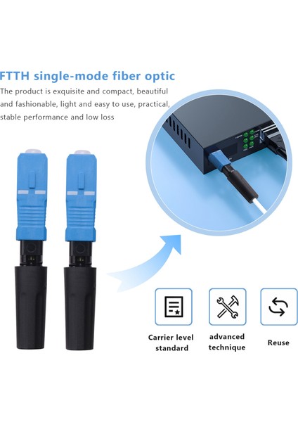 50 Adet Gömülü Sc Fiber Optik Hızlı Bağlantı Ftth Tek Modlu Fiber Optik Sc Hızlı Bağlantı Sc Adaptörü Saha Montajı (Yurt Dışından) fırsatları