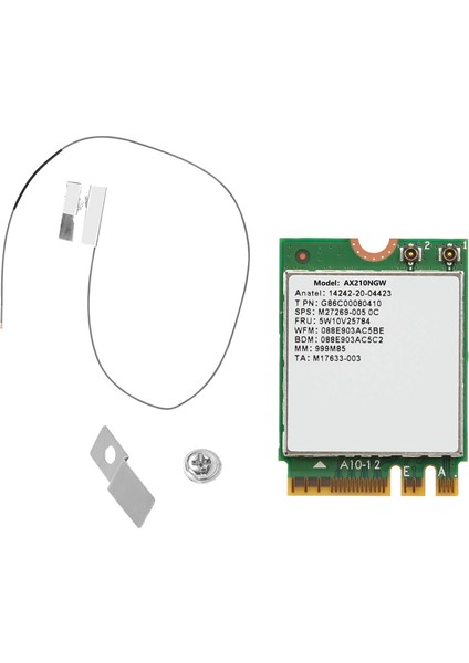 AX210NGW Wifi Kartı Wı-Fı 6e Bluetooth 5.2 2.4ghz 5ghz 3000MBPS M.2 Kablosuz Adaptör 802.11AX Ağ Kartı (Yurt Dışından)