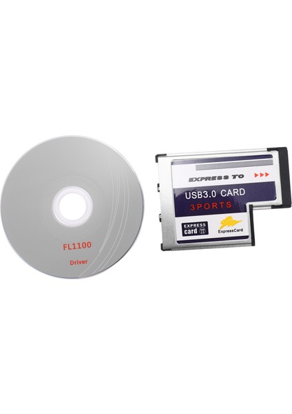 Dizüstü Bilgisayar Için 3 Bağlantı Noktalı USB 3.0 Ekspres Kart 54MM Pcmcıa Ekspres Kart Yenı (Yurt Dışından)