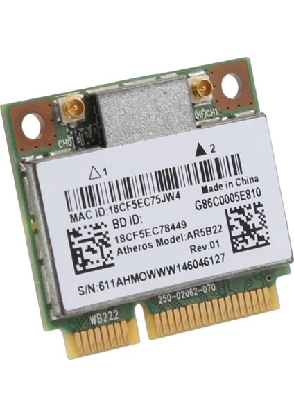 AR5B22 2.4/5 Ghz Çift Bant Wifi Kartı 802.11AC Bluetooth 4.0 Kablosuz Wlan Kartı Y400 Y500 Y410P S215 U330 U430 (Yurt Dışından)