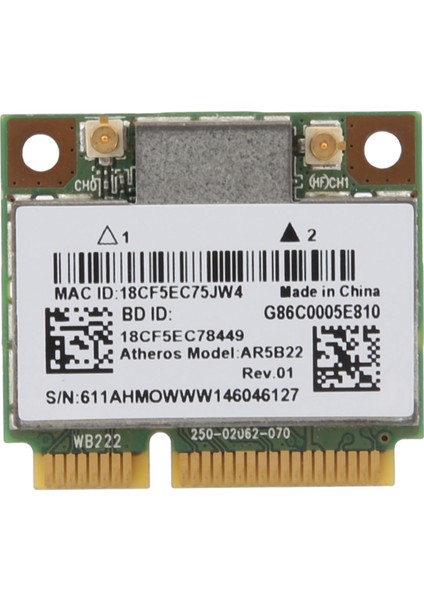 AR5B22 2.4/5 Ghz Çift Bant Wifi Kartı 802.11AC Bluetooth 4.0 Kablosuz Wlan Kartı Y400 Y500 Y410P S215 U330 U430 (Yurt Dışından)