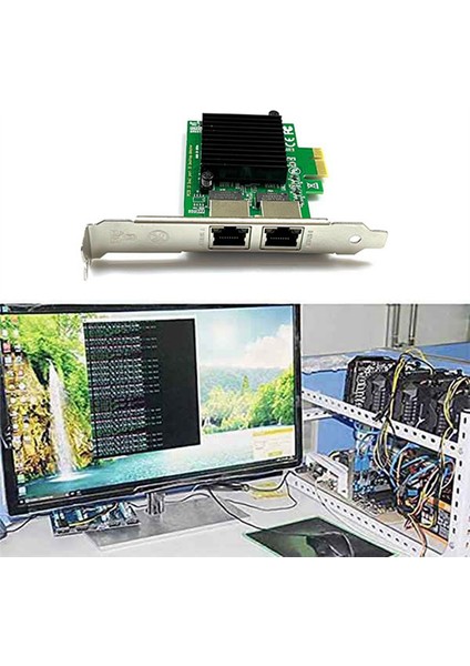 Çift Bağlantı Noktalı Rj-45 1000MBPS Pcı-Express x 4 Gigabit Ethernet Sunucu Adaptörü Çift Bağlantı Noktalı Ağ Arayüzü Denetleyicisi (Yurt Dışından) fırsatları