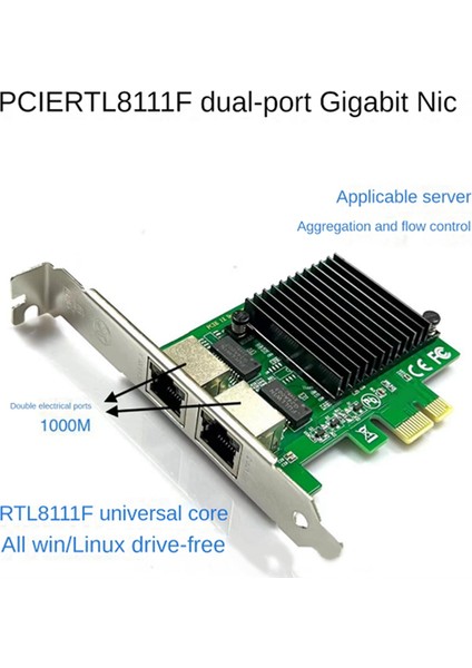 Çift Bağlantı Noktalı Rj-45 1000MBPS Pcı-Express x 4 Gigabit Ethernet Sunucu Adaptörü Çift Bağlantı Noktalı Ağ Arayüzü Denetleyicisi (Yurt Dışından) indirimleri