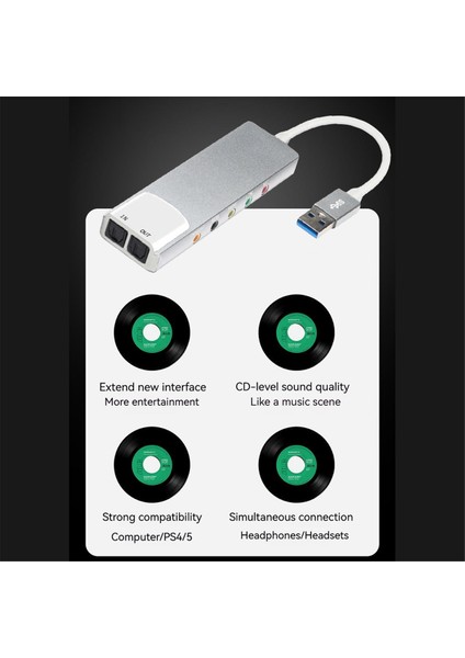 USB Harici Ses Dönüştürücü Harici Ses Kartı 5.1 Kanal Kulaklık Adaptörü Pc Bilgisayar Için Ses Kartı Spdıf (Yurt Dışından)