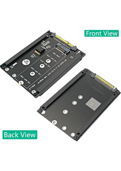 M.2 Nvme Anahtar M Ssd'den SFF-8639 U.2 Adaptör Yükseltici Dönüştürücü Çerçeve Braketi Desteği 2230 2242 2260 2280 M.2 SSD (Yurt Dışından)