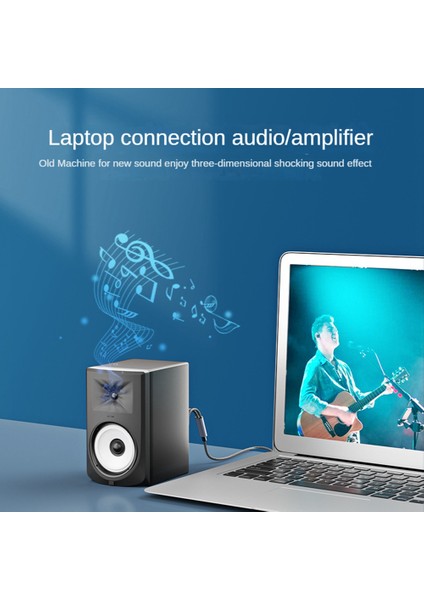 USB C - 2rca Ses Kablosu Adaptörü Tip-C - Çift Rca Ses Video USB Kablosu Telefon, Tablet, 1m ile Uyumlu (Yurt Dışından)