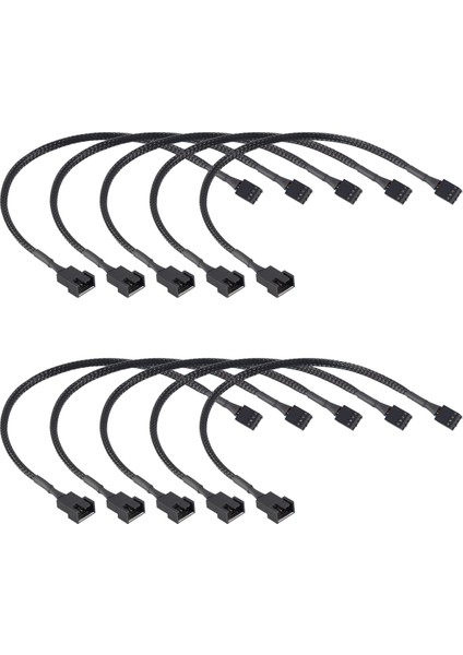 10 Adet 4 Pin Pwm Fan Uzatma Güç Kablosu Konnektör Kutusu Erkek Kadın Uzatma Kabloları ile Uyumlu 4 Pin/3pin Fan (Yurt Dışından) fiyatları