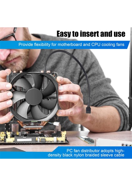 10 Adet 4 Pin Pwm Fan Uzatma Güç Kablosu Konnektör Kutusu Erkek Kadın Uzatma Kabloları ile Uyumlu 4 Pin/3pin Fan (Yurt Dışından) fırsatları