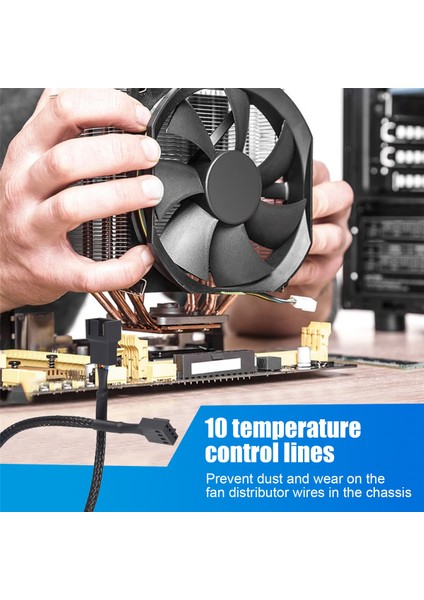 10 Adet 4 Pin Pwm Fan Uzatma Güç Kablosu Konnektör Kutusu Erkek Kadın Uzatma Kabloları ile Uyumlu 4 Pin/3pin Fan (Yurt Dışından) indirimleri