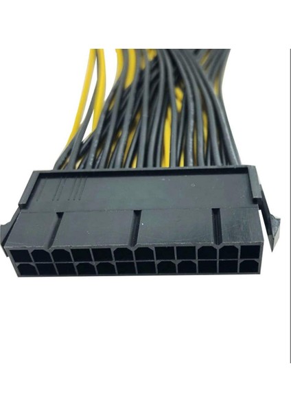 20 + 4pin Çift Psu Güç Uzatma Kablosu 24PIN Atx Anakart Adaptörü Uzatma Kabloları 18AWG Hattı Madencilik Madenci Için 30 cm (Yurt Dışından) fırsatları