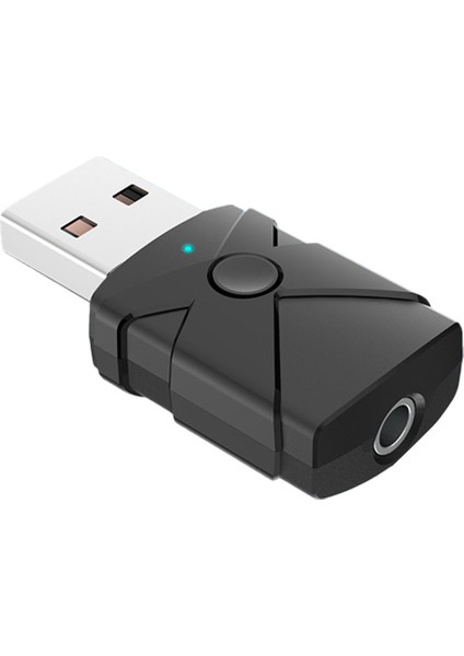 USB Bluetooth 5.2 Ses Adaptörü Kablosuz Alıcı Verici Ses Kartı Tv Araba Hoparlör Pc Için 3.5mm Aux Müzik Dongle (Yurt Dışından)