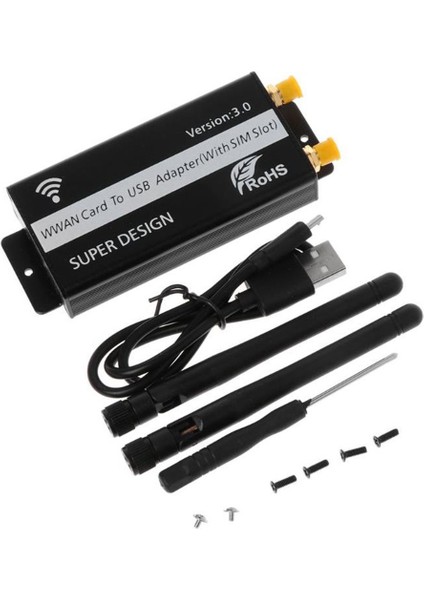 Wwan/lte/gsm/hspa/gps 3g/4g Kablosuz Mini Pci-E Kartı Için Yuvalı Mini Pcı-E Pcı-Express - Mini USB Adaptörü (Yurt Dışından)