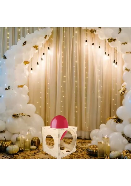 Balon Marketi 9 Delikli Ahşap Balon Boyutlandırıcı – Profesyonel ve Dayanıklı fırsatları
