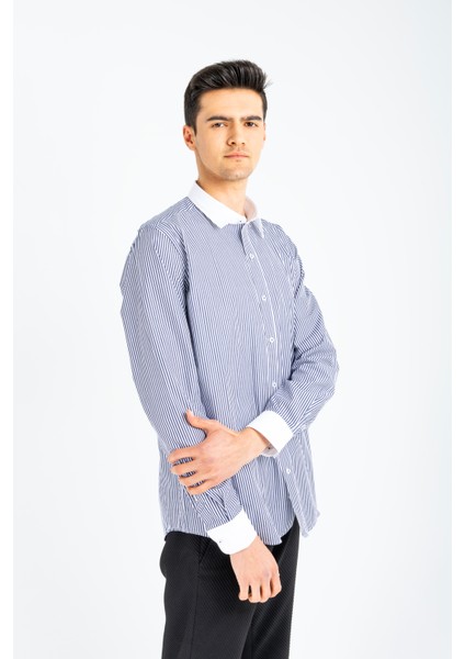 Jakamen Erkek Pamuklu Gömlek Koyu Lacivert fiyatları