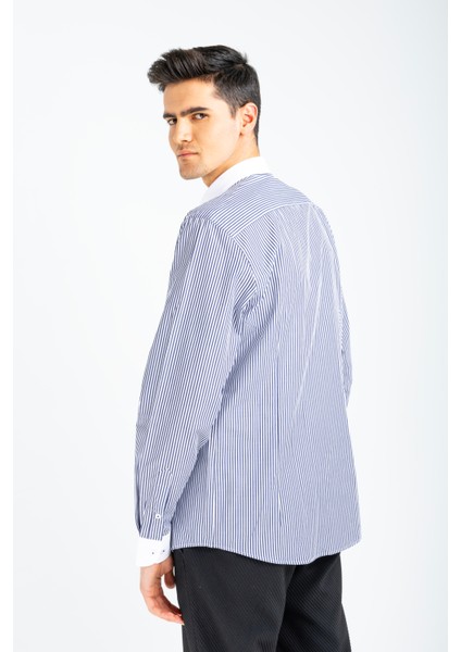 Jakamen Erkek Pamuklu Gömlek Koyu Lacivert fırsatları