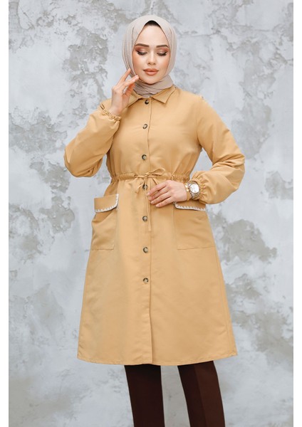 Düğmeli Bisküvi Tesettür Kap 91781BS fiyatları