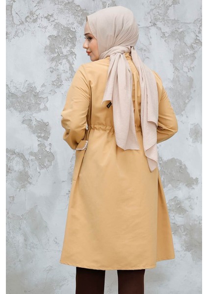 Düğmeli Bisküvi Tesettür Kap 91781BS modelleri