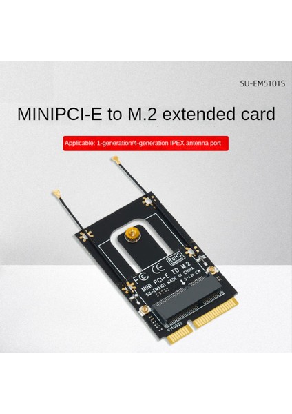 M.2 Ngff Mini Pcı-E Adaptörü Dönüştürücü Genişletme Kartı M2 Anahtar Ngff E Arayüzü M2 Kablosuz Bluetooth Wifi Modülü (Yurt Dışından)