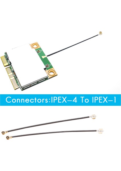 2 Adet 5 cm Uzunluk Ipex-4 Ufl Dişi Ipex-1 Konnektör Kablosu Anten AX200/AX210 BCM94360HMB (Yurt Dışından) fırsatları